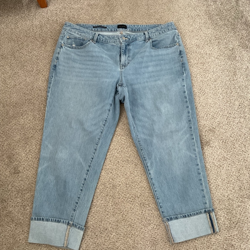 Talbots Stylish Light Blue Boyfriend Jeans 16W